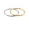 Wholesale Simple Style Bamboo Stainless Steel Plating Bangle