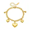 Wholesale Simple Style Classic Style Heart Shape 304 Stainless Steel Stainless Steel Bracelets In Bulk