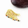 Wholesale Fashion Geometric Stainless Steel Inlay Ear Studs 1 Piece Nose Pin