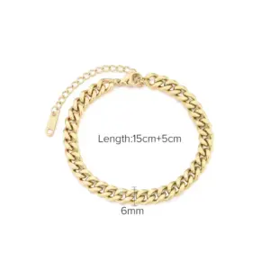 Stainless Steel Bracelet No. 2 Gold / 18K