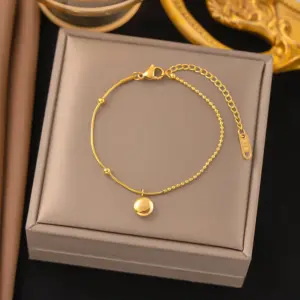【E55】Bean Bracelet / Gold
