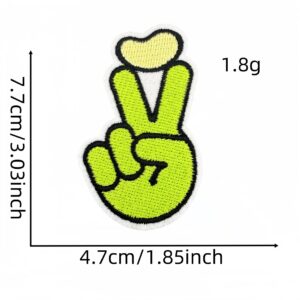 Green plant cloth stickers 11#