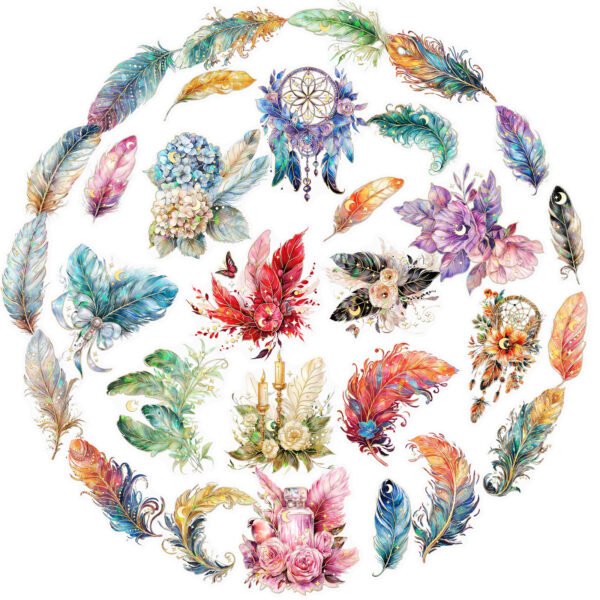 oly-56eba901cd65e0848a7eeb55dfbe6235 Wholesale 30 Pet Stickers, Literary Retro Ins Style Handbook DIY Collage Decorative Material Base Hot Stamping Sticker New Style