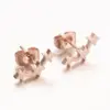 Wholesale PVD Coated 18K Gold Real Gold Plated Star 304 Stainless Steel Simple Style Korean Style Waterproof Non Tarnish Ear Studs