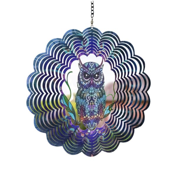 Wholesale new animal 3D rotating wind chime dynamic rotatable wind chime courtyard outdoor decoration