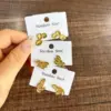 Wholesale 1 Pair Casual Simple Style Commute Leaves Flower 304 Stainless Steel 18K Gold Plated Ear Studs