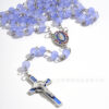 Wholesale 6mm Imitation Jade Glass Bead Cross Rosary