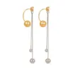 Wholesale PVD Coated Real Gold Plated Round 304 Stainless Steel Modern Style Simple Style Waterproof Non Tarnish Earrings