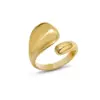 Wholesale [nihaojewelry]PVD Coated Real Gold Plated 18K Gold Geometric 304 Stainless Steel French Style Waterproof Non Tarnish