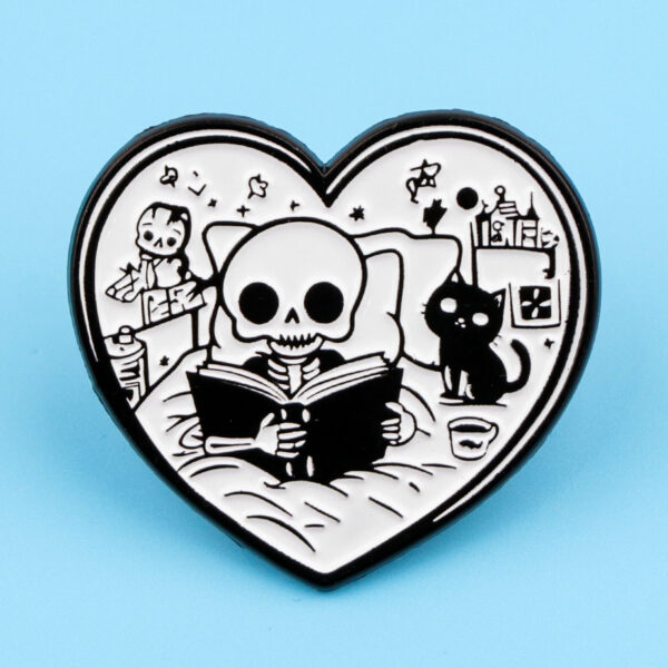 Wholesale Skull Brooch Cartoon Metal Badge Jewelry Medal Brooch Cartoon Badge