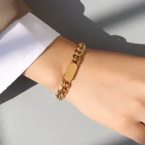 E183 Gold Bracelet 15 + 5cm