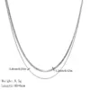 Wholesale Jewelry Modern Style Simple Style Classic Style Geometric Solid Color Titanium Steel Plating Double Layer Necklaces Necklace