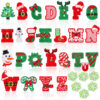 Wholesale Christmas embroidery cloth stickers letters patch