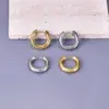 304 Stainless Steel Geometric Ion Plating (IP) 18K Real Gold Plated 18K Gold Simple Style Commute Waterproof Non Tarnish Gold Earrings