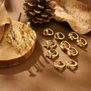 Wholesale 1 Pair Vacation Simple Style Heart Shape Inlay 304 Stainless Steel Zircon Earrings