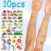 Wholesale 10 Sheets/Pack of New Cross-Border Cartoon Cute Animal Tattoo Stickers for Party Decoration, Arm and Face Stickers