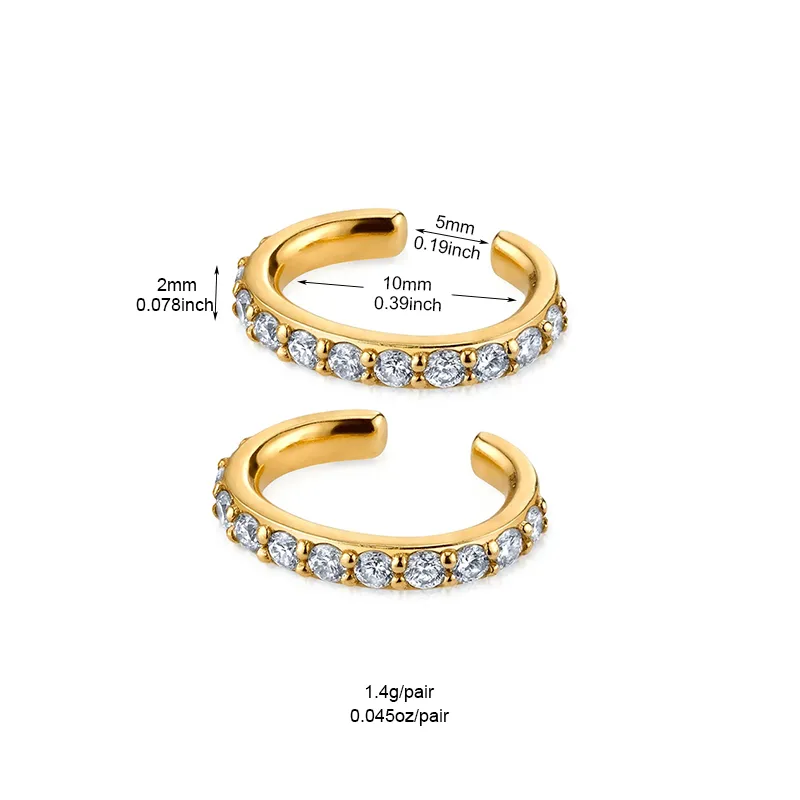 Wholesale 1 Pair Shiny Round Rectangle Plating Inlay Copper Zircon White Gold Plated Gold Plated Earrings
