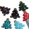 Wholesale Christmas Tree Colored Straight Hole DIY Beading
