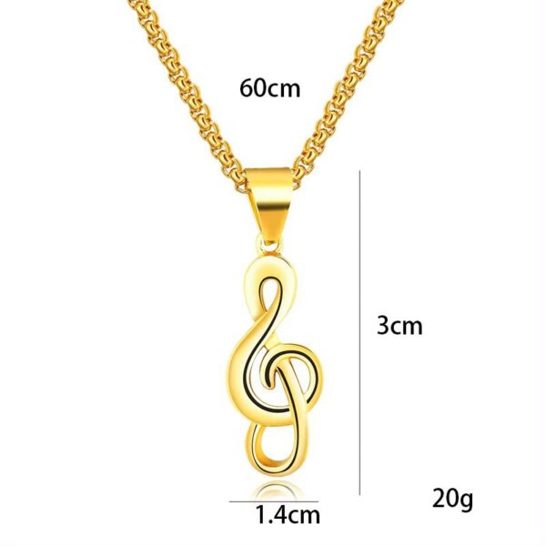 Wholesale Note titanium steel men's necklace stainless steel pendant does not fade European and American jewelry wholesale simple fashion Joker jewelry