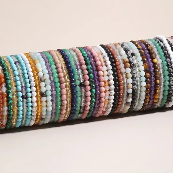 Fashion Geometric Agate Bracelets In Bulk