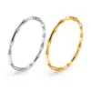 Simple Style Solid Color Stainless Steel Plating Bangle