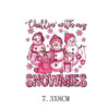 Wholesale Pink Christmas Heat Transfer UV DTF Ready to Press Transfers Wraps