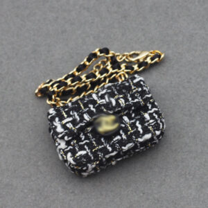 One shoulder scented cloth bag black