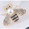 Fashion Bee Alloy Inlay Artificial Pearls Rhinestones Women's Brooches