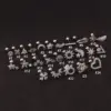 Wholesale 316L Stainless Steel Zircon Flower Earrings For Women New Creative Design Geometric Pattern Sun Star Heart Shape Gold Plated Ear Soft Cartilage Hoop And Earrings Wedding Birthday Festival Jewelry