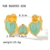 PVD Coated 18K Gold Real Gold Plated C Shape Heart Shape 304 Stainless Steel Classic Style Waterproof Non Tarnish 304 Stainless Steel Cu Bracelets
