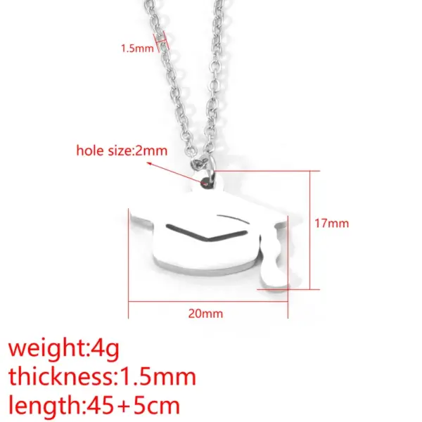 PVD Coated Real Gold Plated Solid Color 304 Stainless Steel Simple Style Classic Style Waterproof Non Tarnish 304 Stainless Steel Pendant Necklace
