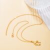 Wholesale Cross-border European and American New Fashion Simple Mother's Day Necklace Creative Mother's Daughter Gift Pendant Necklace Jewelry