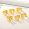 Wholesale 26 Letter Golden Open Ring