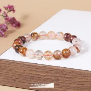 3A Natural Yellow Gum Flower Bracelet / Diameter 6.1-6.8mm (about 30-32 Pieces)