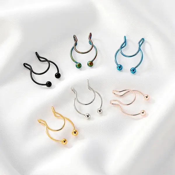 Wholesale Fashion Stainless Steel U-shaped Nose Clip Wholesale Nihaojewelry Nose Pin