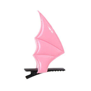 Bright leather pink hairpin (1 piece)