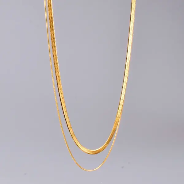 PVD Coated Real Gold Plated 18K Gold Heart 304 Stainless Steel Titanium Steel Waterproof Non Tarnish 304 Stainless Steel Titanium Steel Necklace