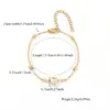 PVD Coated Real Gold Plated Heart Shape 201 Stainless Steel Copper Elegant Simple Style Classic Waterproof Non Tarnish Bracelets