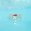 Wholesale Small Dinosaur 18k Gold Colored Zircon Copper Ring Wholesale Nihaojewelry