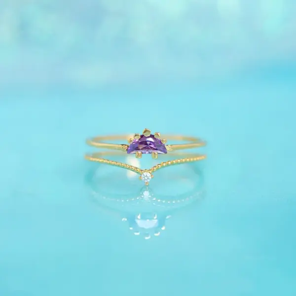 Wholesale Small Dinosaur 18k Gold Colored Zircon Copper Ring Wholesale Nihaojewelry