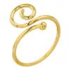 Wholesale Ion Plating (IP) Real Gold Plated 18K Gold Geometric Solid Color 304 Stainless Steel Simple Style Waterproof Non Tarnish Rings