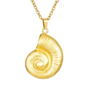 Conch Necklace Gold One MS-540
