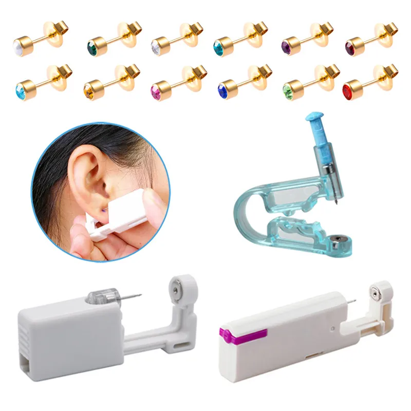 Wholesale Solid Color Simple Dissable Stainless Steel Ear Piercer