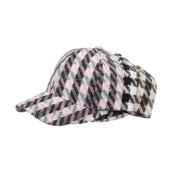 Wholesale European and American new autumn and winter plaid diagonal striped peaked cap baseball cap unisex sun hat B1117