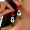 Wholesale Christmas tree, snowman, bow earrings