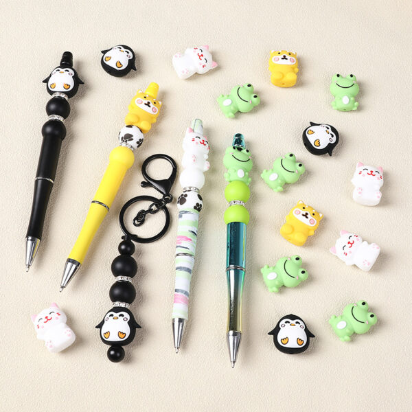 Wholesale Cartoon animal silicone beads