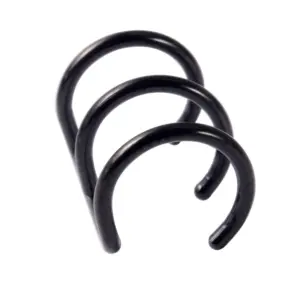 Black Three-Layer Ear Clip 1. 2x8mm