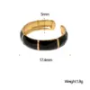oly-57d1ec82ad76bc5e421dcc7b7a26f4a6 Wholesale PVD Coated Real Gold Plated 18K Gold Geometric 304 Stainless Steel Vintage Style Simple Style IG Style Waterproof Non Tarnish Open Rings