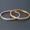Wholesale Round Rose Stainless Steel Simple Style Bangle