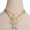 Wholesale Jewelry Religion Classic Style Human Virgin Mary 201 Stainless Steel Copper Shell Zircon 18K Gold Plated Pendant Necklace